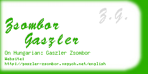 zsombor gaszler business card